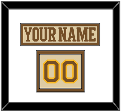 Boston Nameplate & Number (Shoulder) - Centennial Alternate Cream (2024-2025) - Signature Tier 1