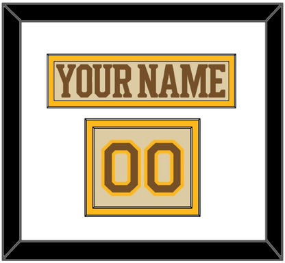 Boston Nameplate & Number (Shoulder) - Centennial Alternate Cream (2024-2025) - Signature Tier 2
