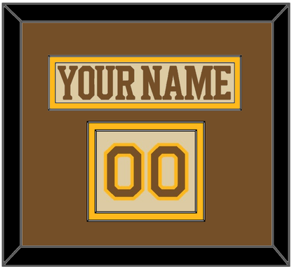 Boston Nameplate & Number (Shoulder) - Centennial Alternate Cream (2024-2025) - Signature Tier 3