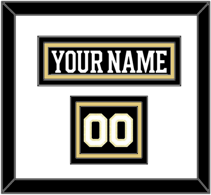 Boston Nameplate & Number (Shoulder) - Centennial Home Black (2024-2025) - Premier Tier 1