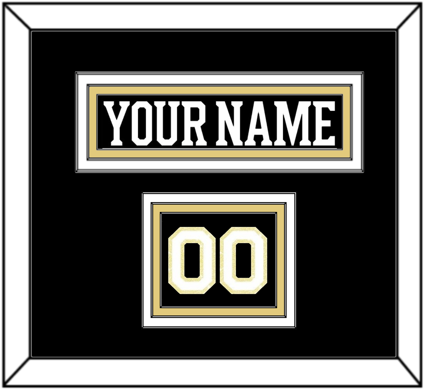 Boston Nameplate & Number (Shoulder) - Centennial Home Black (2024-2025) - Premier Tier 2