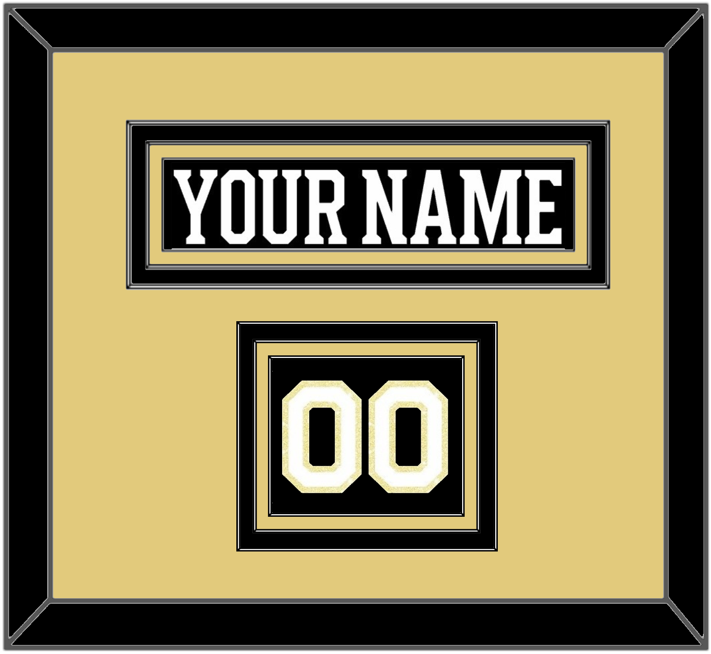 Boston Nameplate & Number (Shoulder) - Centennial Home Black (2024-2025) - Premier Tier 3