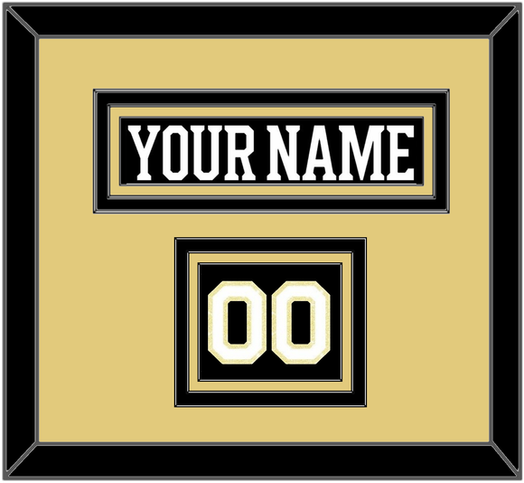 Boston Nameplate & Number (Shoulder) - Centennial Home Black - Triple Mat 3