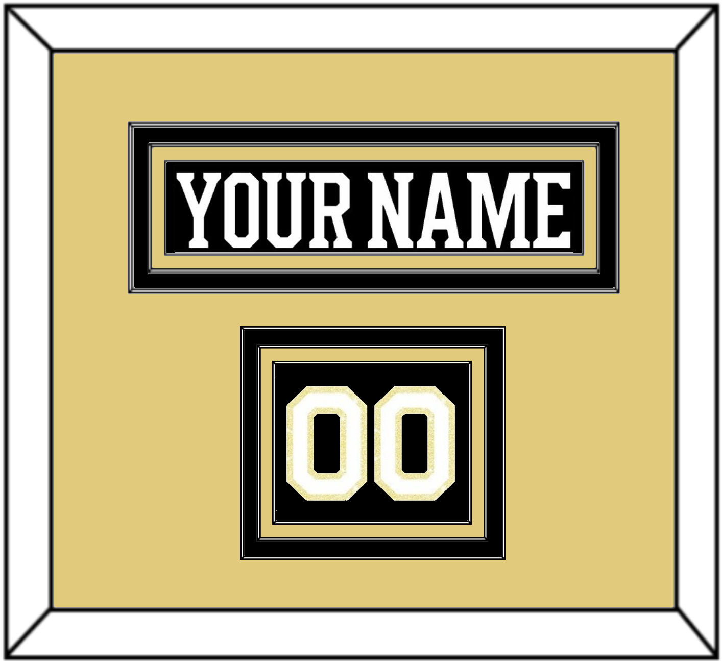 Boston Nameplate & Number (Shoulder) - Centennial Home Black (2024-2025) - Premier Tier 3