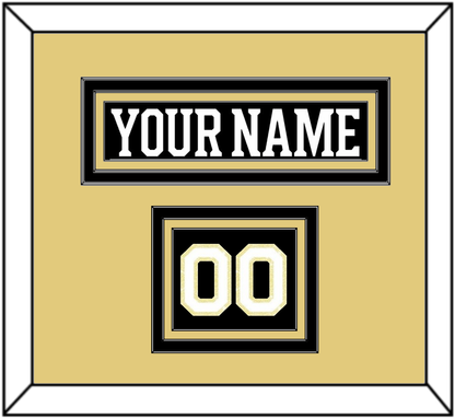 Boston Nameplate & Number (Shoulder) - Centennial Home Black (2024-2025) - Premier Tier 3