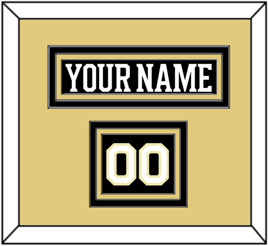 Boston Nameplate & Number (Shoulder) - Centennial Home Black (2024-2025) - Premier Tier 3