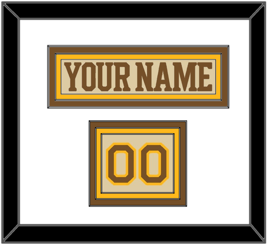 Boston Nameplate & Number (Shoulder) - Centennial Alternate Cream (2024-2025) - Premier Tier 1