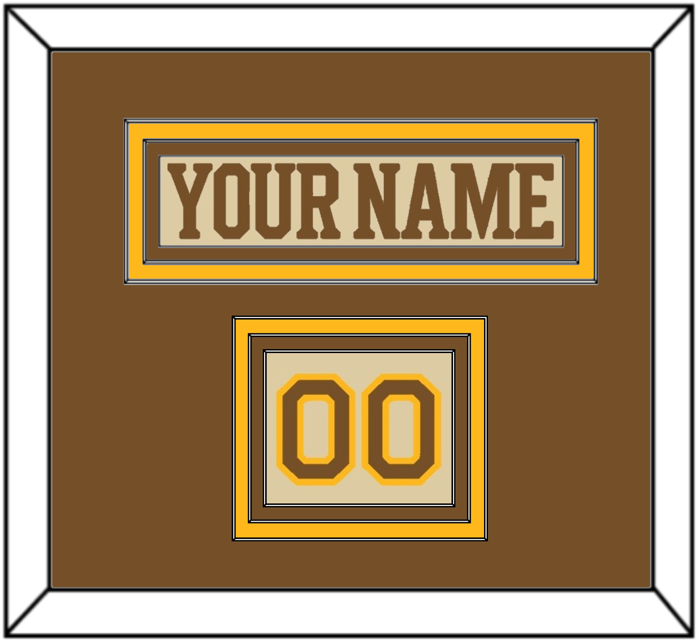 Boston Nameplate & Number (Shoulder) - Centennial Alternate Cream (2024-2025) - Premier Tier 2
