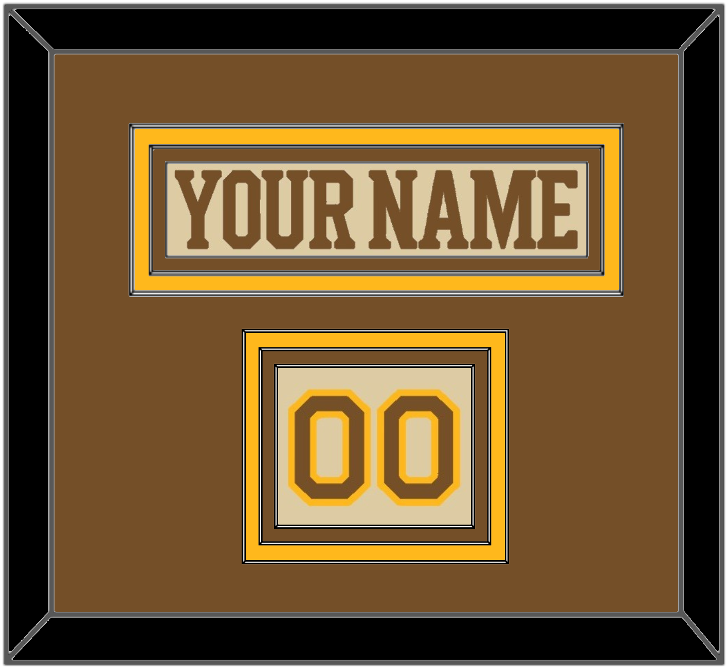 Boston Nameplate & Number (Shoulder) - Centennial Alternate Cream (2024-2025) - Premier Tier 2