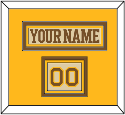 Boston Nameplate & Number (Shoulder) - Centennial Alternate Cream (2024-2025) - Premier Tier 3