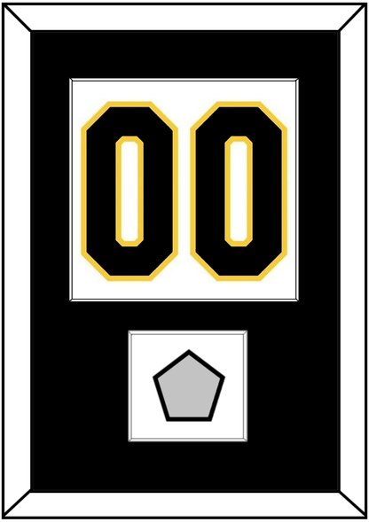 Boston Number (Back) With Stanley Cup Champions Patch - Home White (1935-1940) - Essential Tier 1