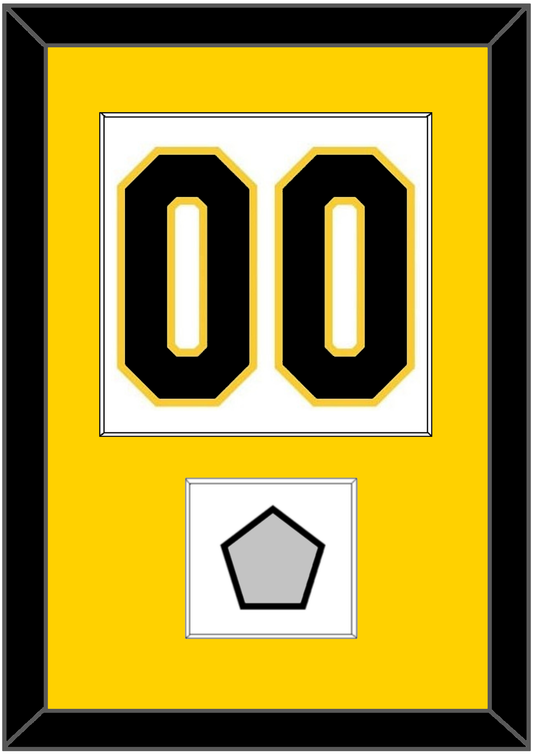 Boston Number (Back) With Stanley Cup Champions Patch - Home White (1935-1940) - Essential Tier 2