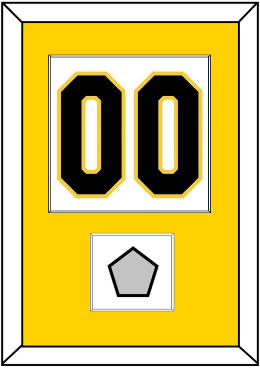Boston Number (Back) With Stanley Cup Champions Patch - Home White (1935-1940) - Essential Tier 2