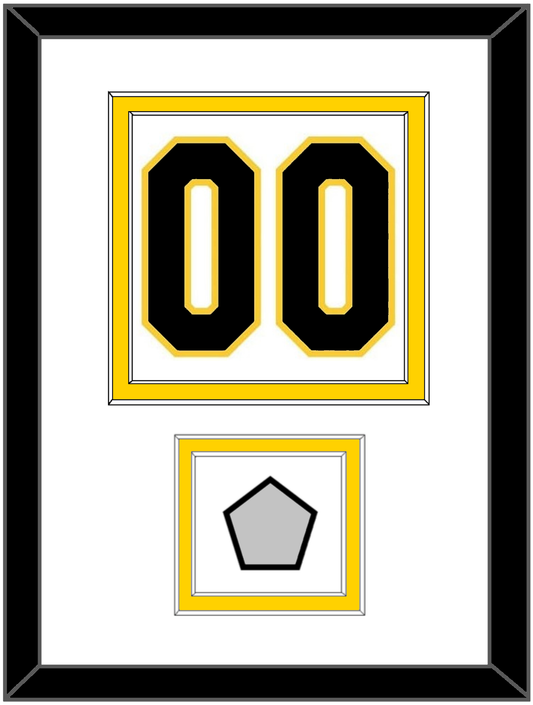 Boston Number (Back) With Stanley Cup Champions Patch - Home White (1935-1940) - Signature Tier 1