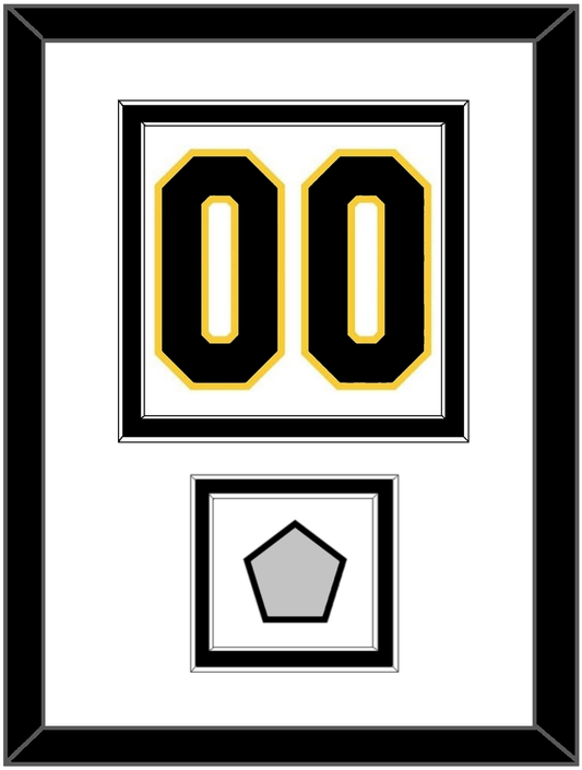 Boston Number (Back) With Stanley Cup Champions Patch - Home White (1935-1940) - Signature Tier 2