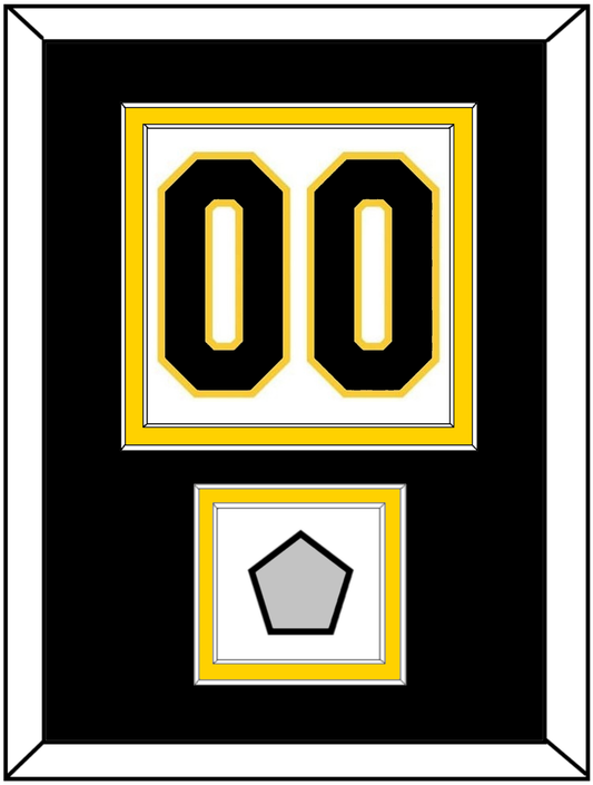 Boston Number (Back) With Stanley Cup Champions Patch - Home White (1935-1940) - Signature Tier 3