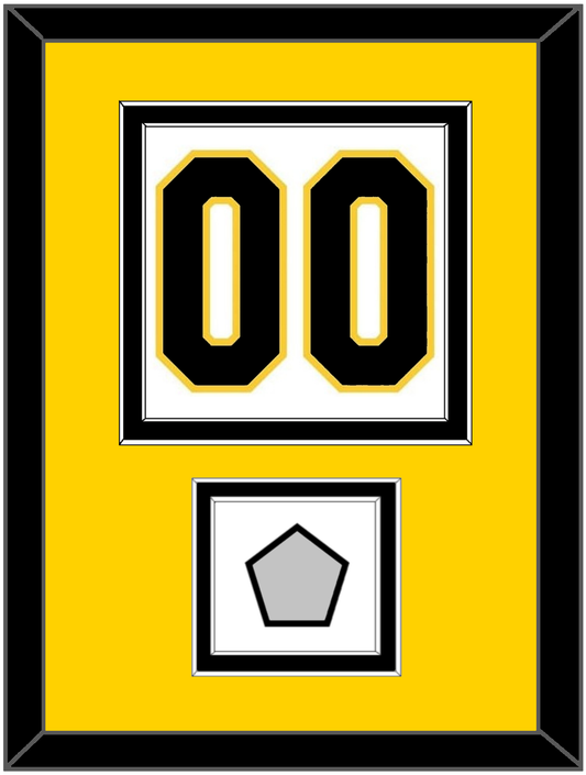 Boston Number (Back) With Stanley Cup Champions Patch - Home White (1935-1940) - Signature Tier 4