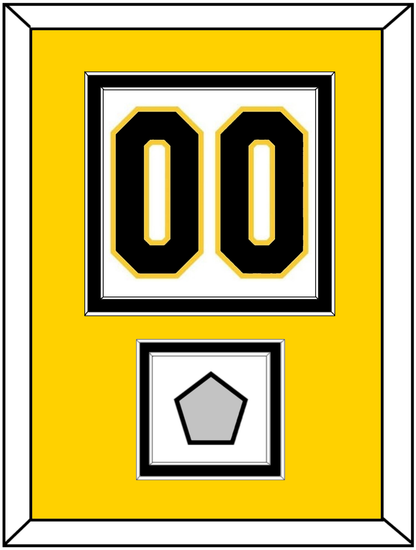 Boston Number (Back) With Stanley Cup Champions Patch - Home White (1935-1940) - Signature Tier 4