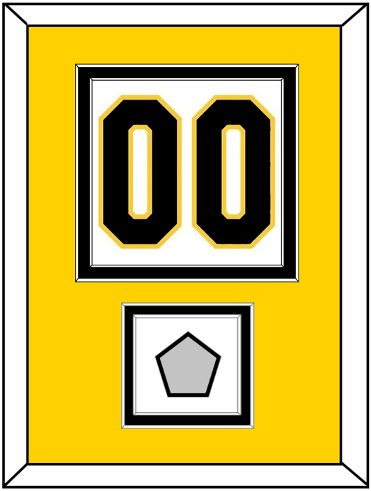 Boston Number (Back) With Stanley Cup Champions Patch - Home White (1935-1940) - Signature Tier 4