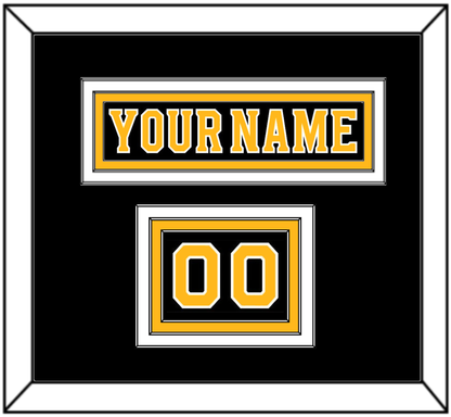 Boston Nameplate & Number (Shoulder) - Home Black - Premier Tier 2