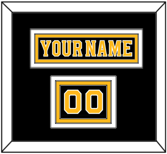 Boston Nameplate & Number (Shoulder) - Home Black - Premier Tier 2