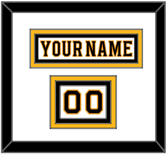 Boston Nameplate & Number (Shoulder) - Road White - Premier Tier 1