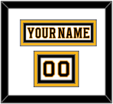 Boston Nameplate & Number (Shoulder) - Road White - Triple Mat 1