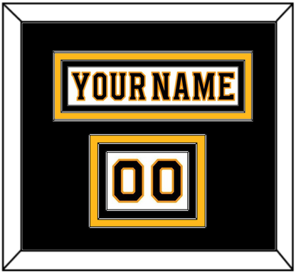 Boston Nameplate & Number (Shoulder) - Road White - Premier Tier 2