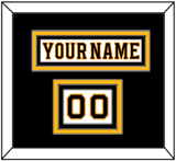 Boston Nameplate & Number (Shoulder) - Road White - Triple Mat 2