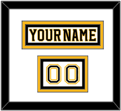 Boston Nameplate & Number (Shoulder) - Road White (2007-2017) - Premier Tier 1