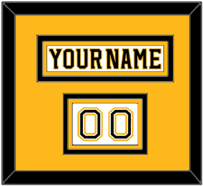 Boston Nameplate & Number (Shoulder) - Road White (2007-2017) - Premier Tier 3