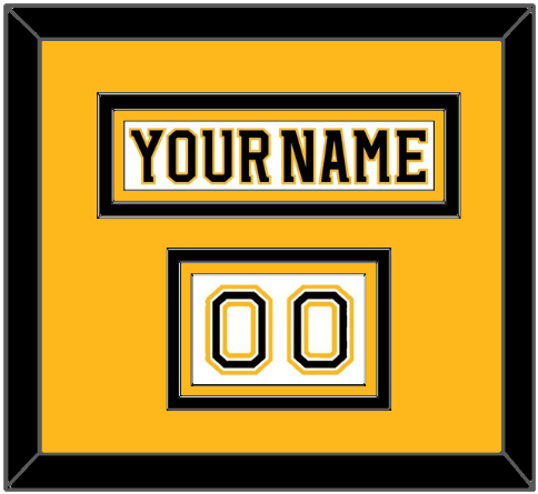 Boston Nameplate & Number (Shoulder) - Road White (2007-2017) - Premier Tier 3