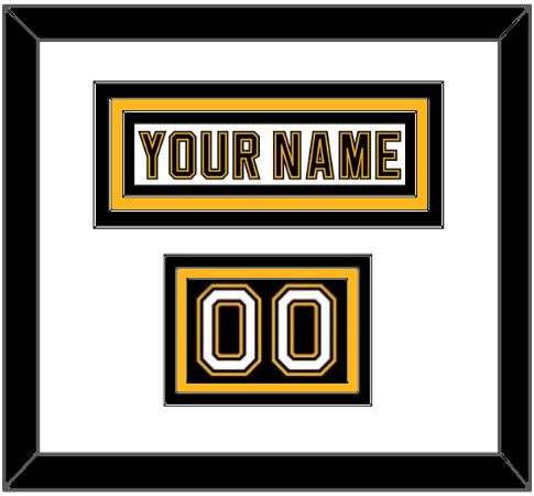 Boston Nameplate & Number (Shoulder) - Home/Road White (1995-2007) - Premier Tier 1