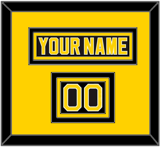 Boston Nameplate & Number (Shoulder) - Road Black (1981-1995) - Premier Tier 3