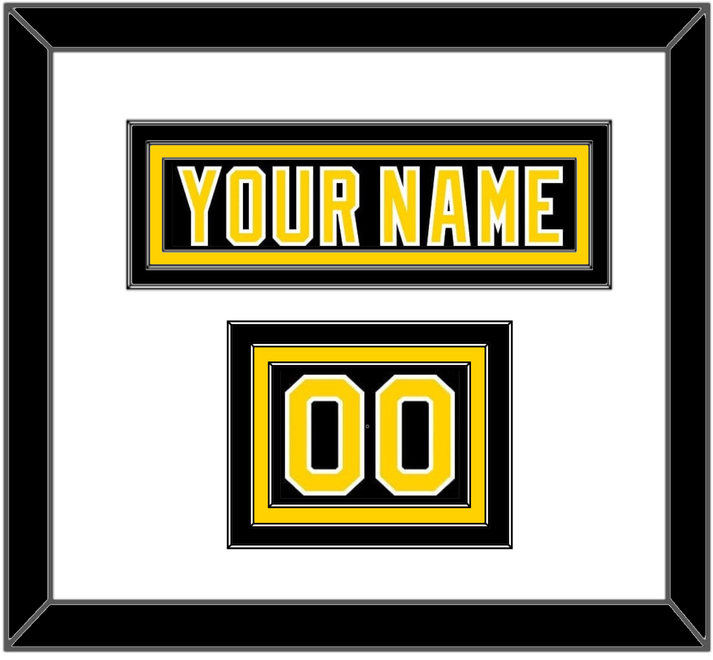 Boston Nameplate & Number (Shoulder) - Road Black (1977-1981) - Premier Tier 1