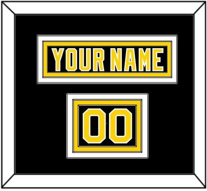 Boston Nameplate & Number (Shoulder) - Road Black (1981-1995) - Premier Tier 2