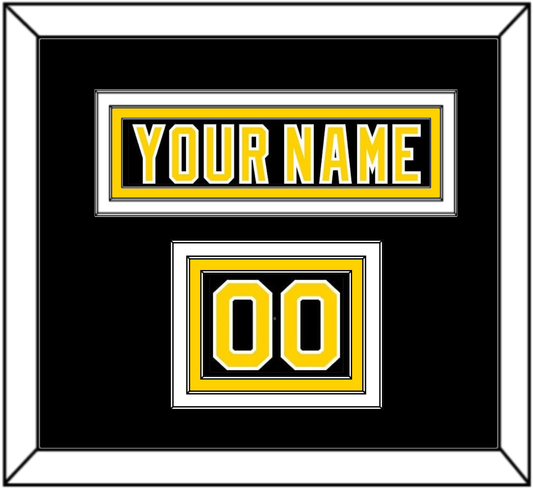 Boston Nameplate & Number (Shoulder) - Road Black (1977-1981) - Premier Tier 2