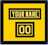 Boston Nameplate & Number (Shoulder) - Road Black (1977-1981) - Triple Mat 3