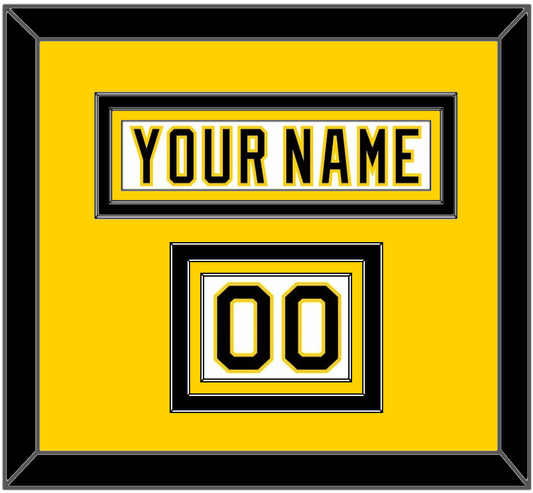 Boston Nameplate & Number (Shoulder) - Home White (1977-1981) - Premier Tier 3