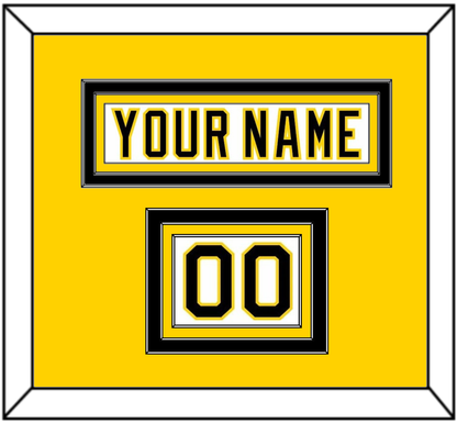 Boston Nameplate & Number (Shoulder) - Home White (1977-1981) - Premier Tier 3