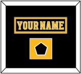 Boston Nameplate & Jersey Logo Patch - Home Black - Single Mat 2