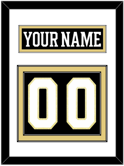 Boston Nameplate & Number (Back) - Centennial Home Black (2024-2025) - Signature Tier 1
