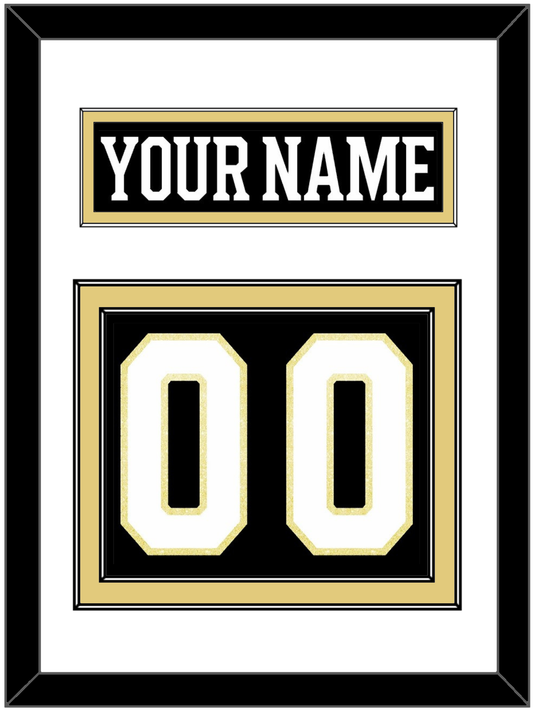 Boston Nameplate & Number (Back) - Centennial Home Black (2024-2025) - Signature Tier 1
