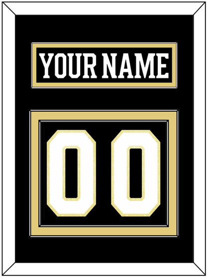 Boston Nameplate & Number (Back) - Centennial Home Black (2024-2025) - Signature Tier 2