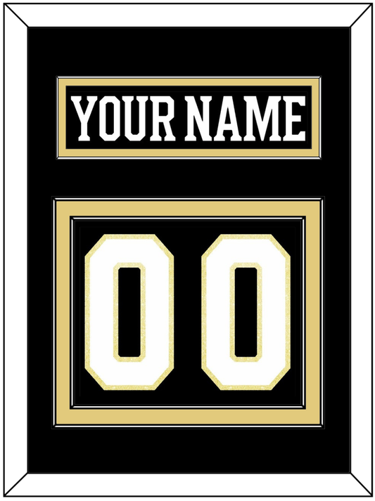 Boston Nameplate & Number (Back) - Centennial Home Black (2024-2025) - Signature Tier 2