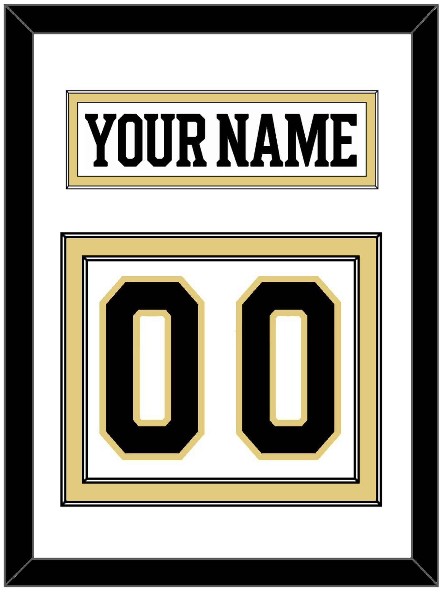 Boston Nameplate & Number (Back) - Centennial Road White (2024-2025) - Signature Tier 1