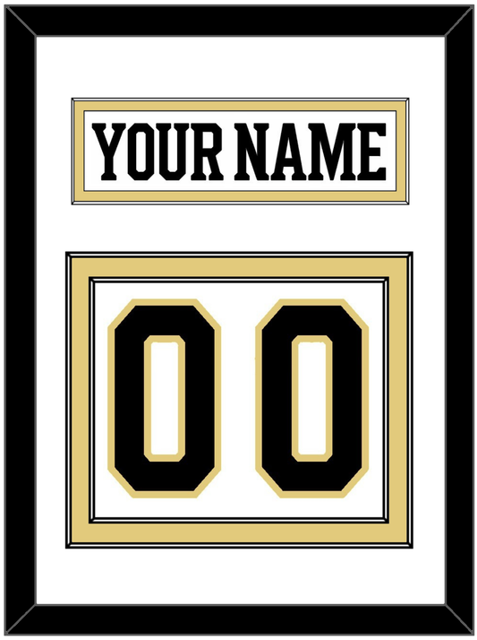 Boston Nameplate & Number (Back) - Centennial Road White (2024-2025) - Signature Tier 1