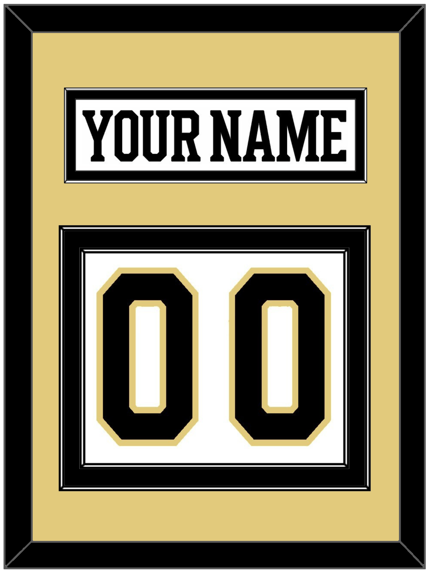 Boston Nameplate & Number (Back) - Centennial Road White (2024-2025) - Signature Tier 3