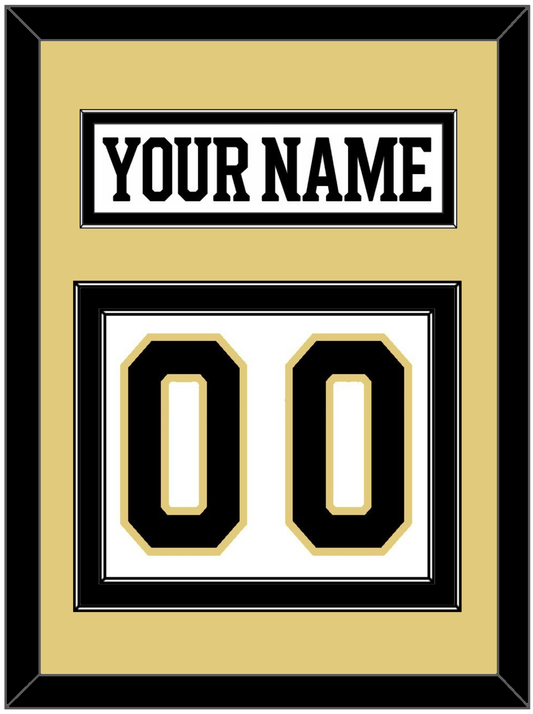 Boston Nameplate & Number (Back) - Centennial Road White (2024-2025) - Signature Tier 3