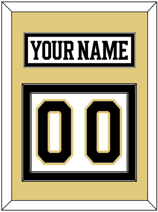 Boston Nameplate & Number (Back) - Centennial Road White (2024-2025) - Signature Tier 3